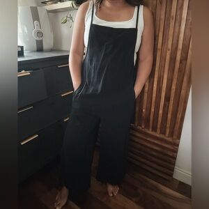 No Brand Wide Leg Pocket Jumpsuit Overall. M